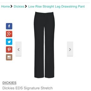 Set of 2 Black Dickies Scrub Pants